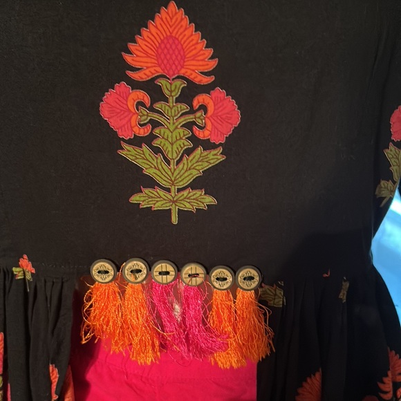 Bunaai 2 piece pants set. Chintz (hand stamped cloth), Size Large. - Picture 3 of 7